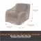 Modern Leisure Garrison Patio Swivel Lounge Chair Cover, Waterproof, 37.5 in. Lx39.25 in. Wx38.5 in. H, Sandstone 3075 - alternate 5